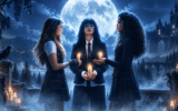Coven Academy Disney release date key art featuring teen witches in New Orleans