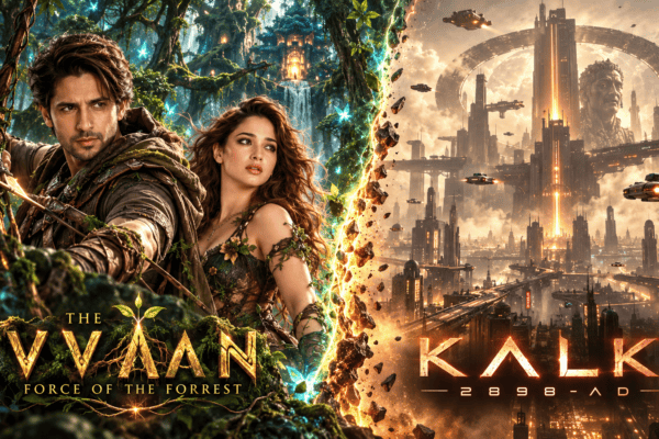 Indian sci-fi folklore movies 2026 highlighting The Vvaan and Kalki 2898 AD