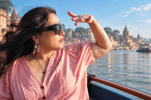 richa chadha musafiri youtube show poster featuring actress exploring historic mumbai