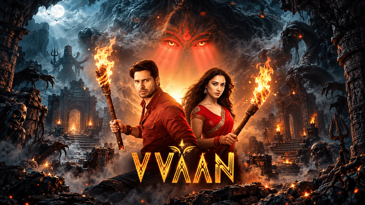 The Vvaan movie review analysis showing Sidharth Malhotra in the sacred forest