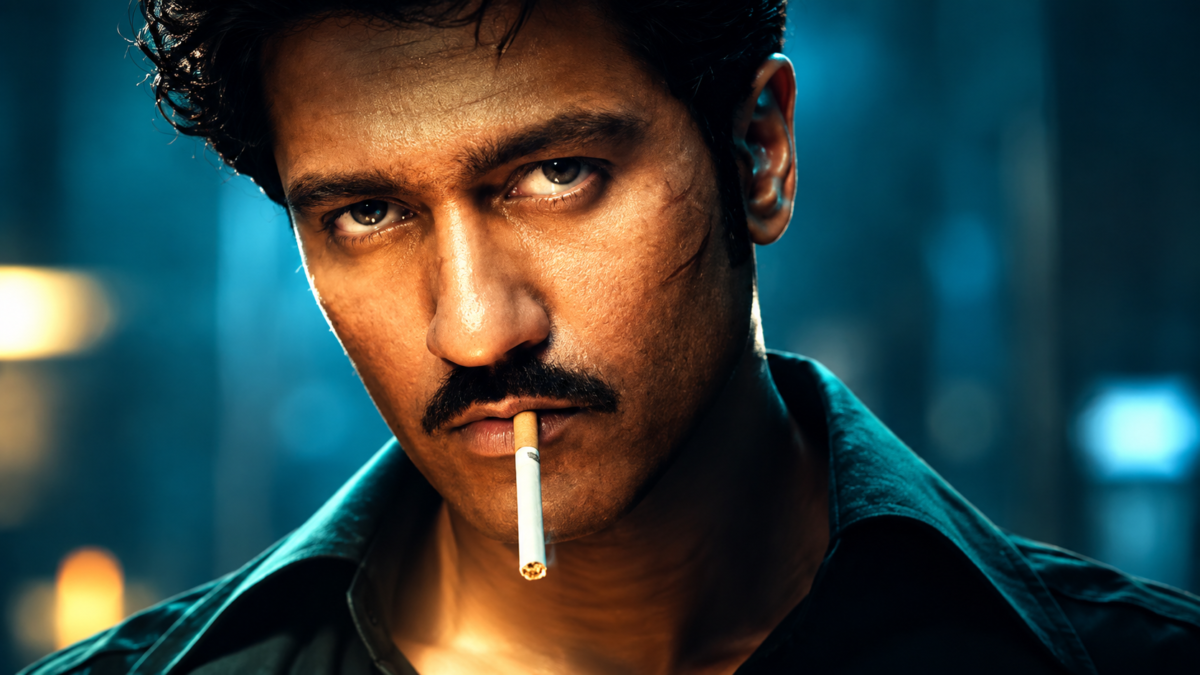 Vicky Kaushal intense first look character portrait in vicky kaushal love and war poster