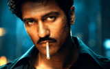 Vicky Kaushal intense first look character portrait in vicky kaushal love and war poster