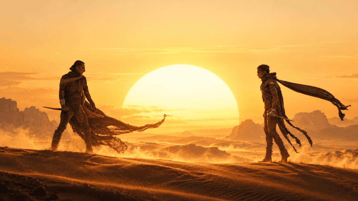 Dune Part Three release date in India announcement featuring Timothée Chalamet as Paul Atreides.